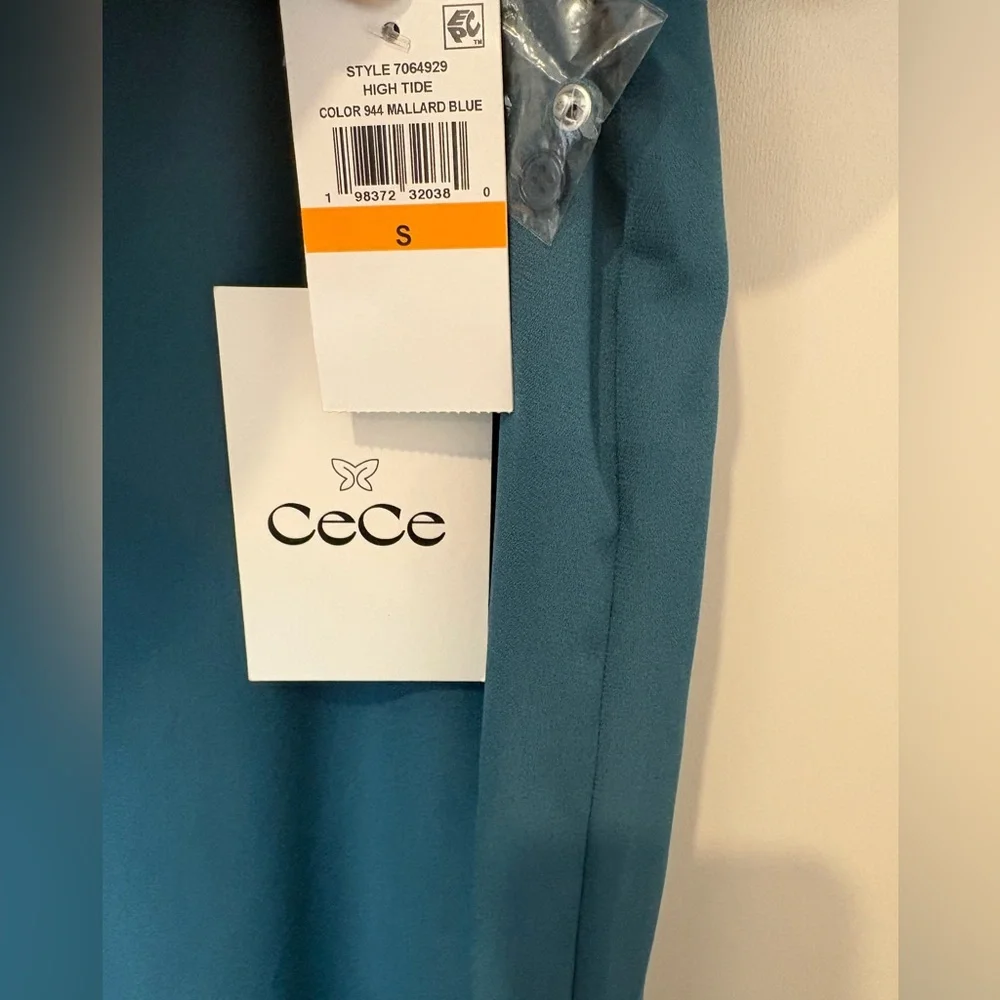 CeCe Teal Blue Mini Dress - Picture 3 of 10